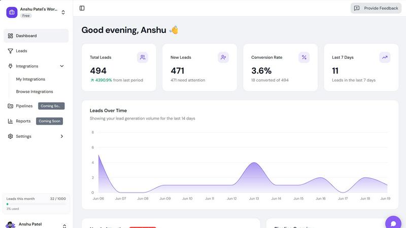 LeadInbox.io screenshot