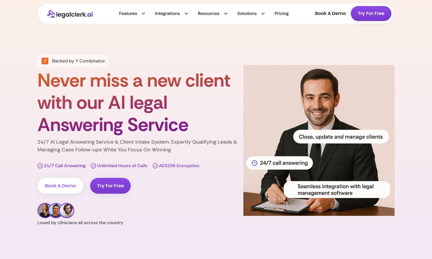 LegalClerk.ai Website
