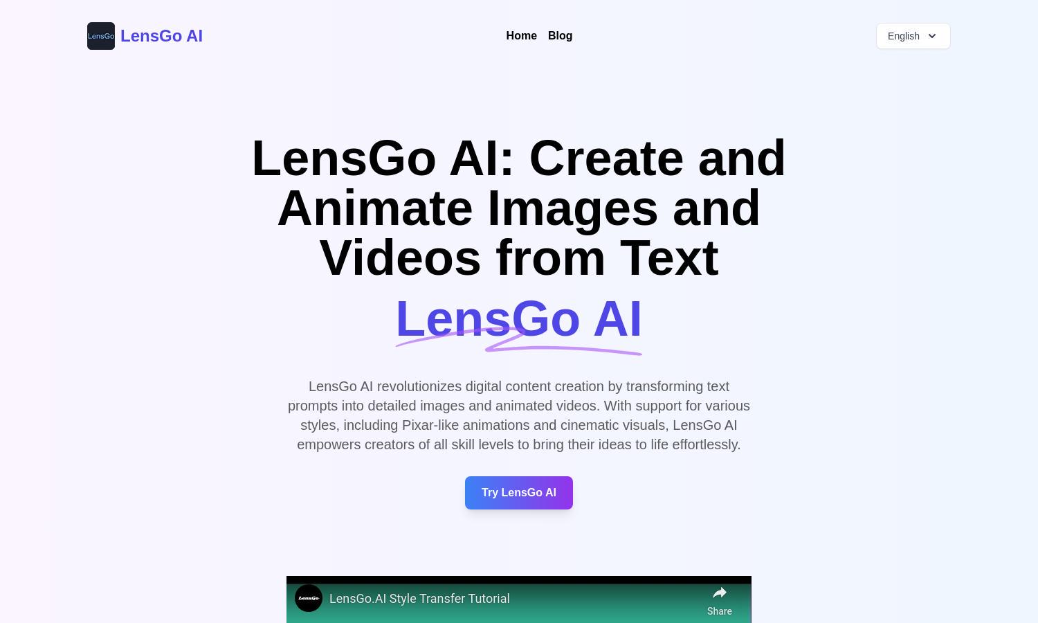 LensGo AI Website