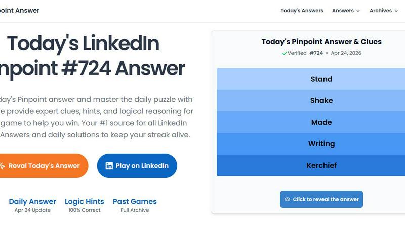 Linkedin Pinpoint Answer application interface and features