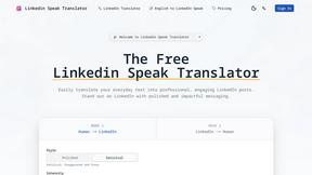 Linkedin Speak Translator - AI tool for Social Media