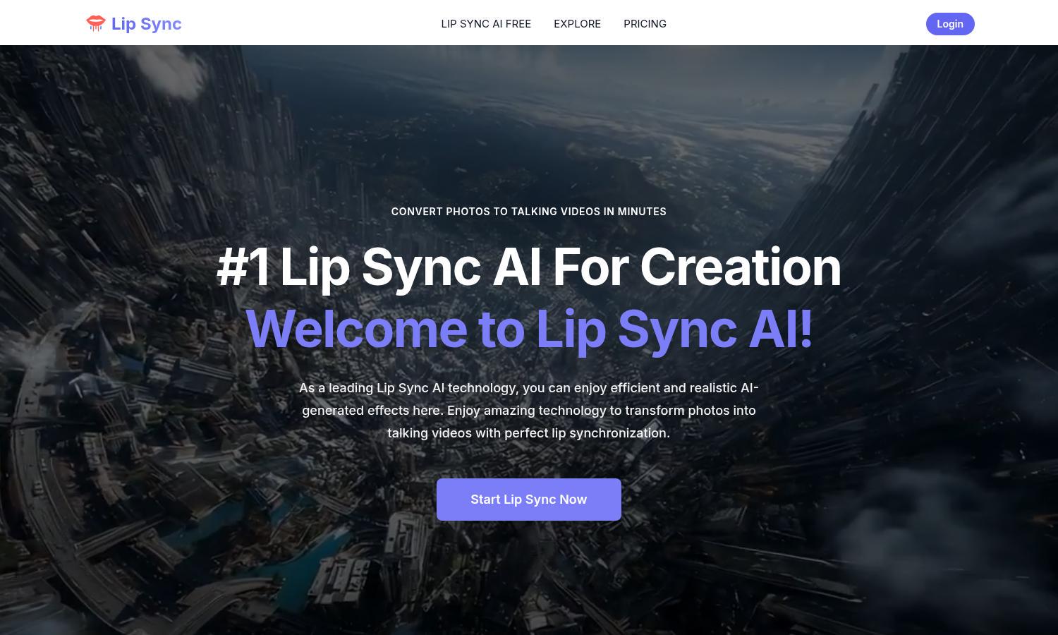 Lip Sync AI Website