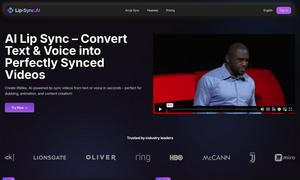 Lip-Sync.AI Website