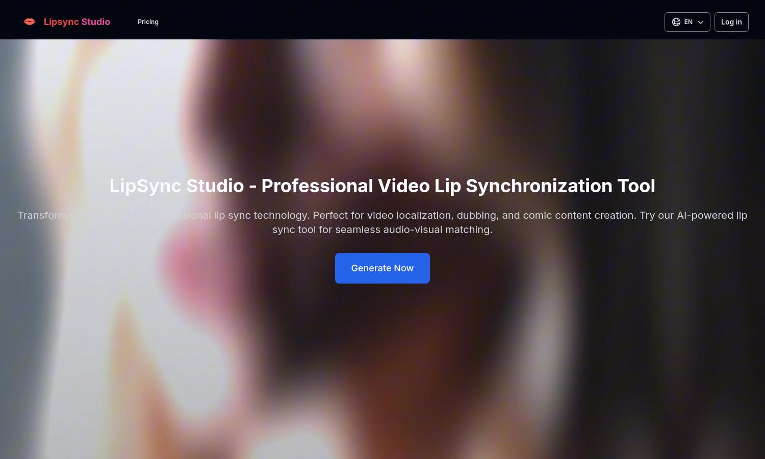 LipSync Studio Website