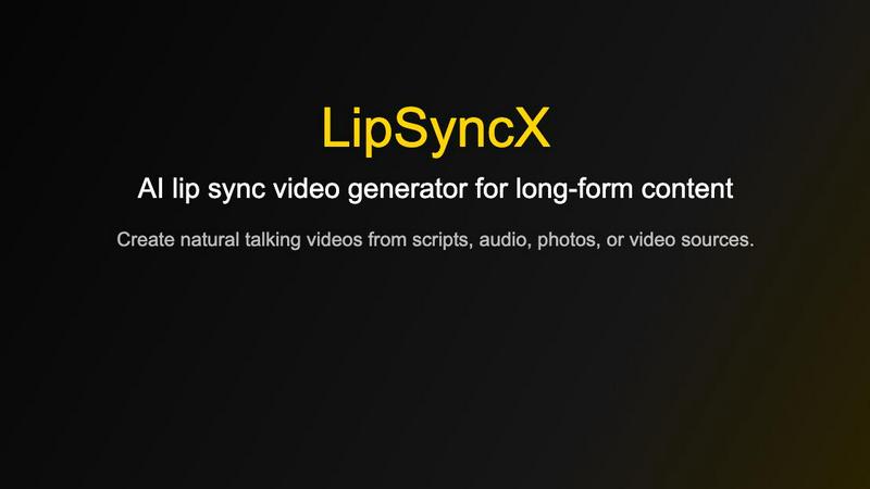 LipSyncX application interface and features