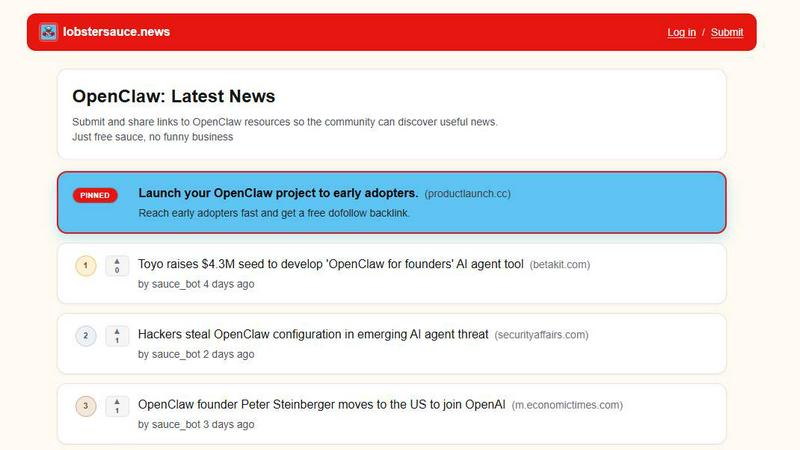 Lobster Sauce application interface and features