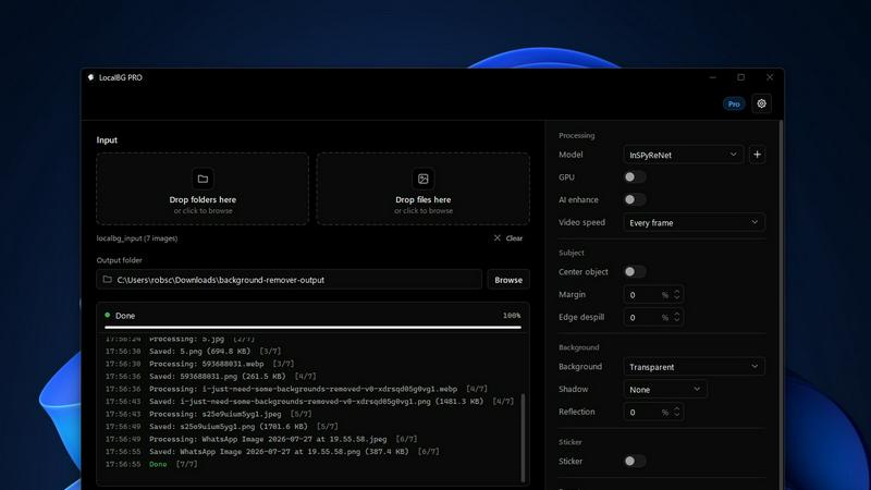 LocalBG screenshot