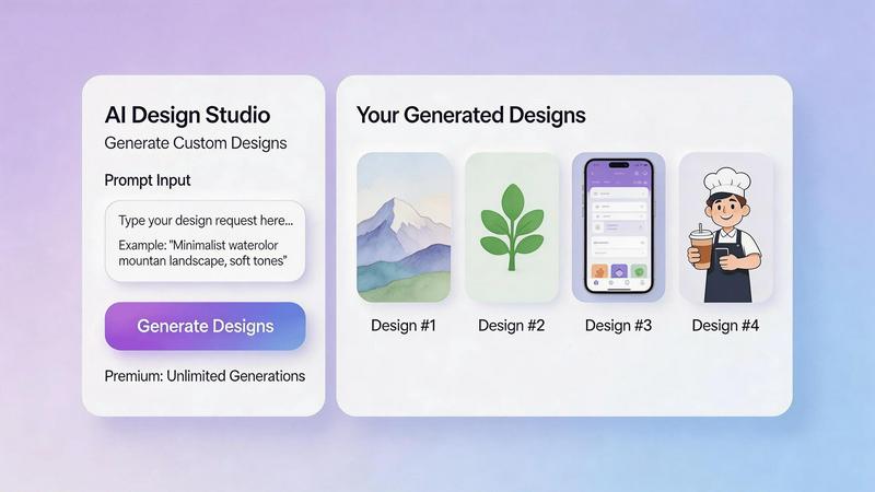 Lovart application interface and features