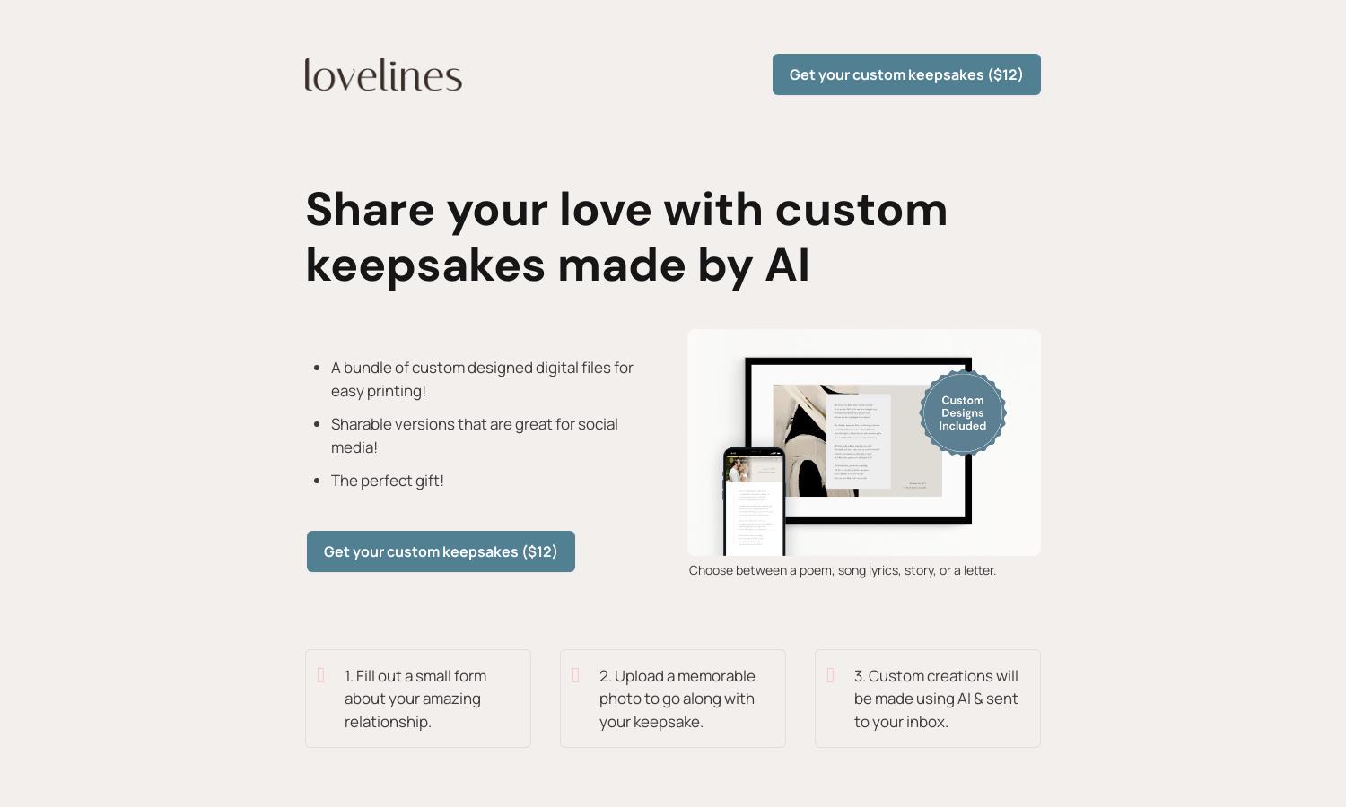 Lovelines.xyz Website