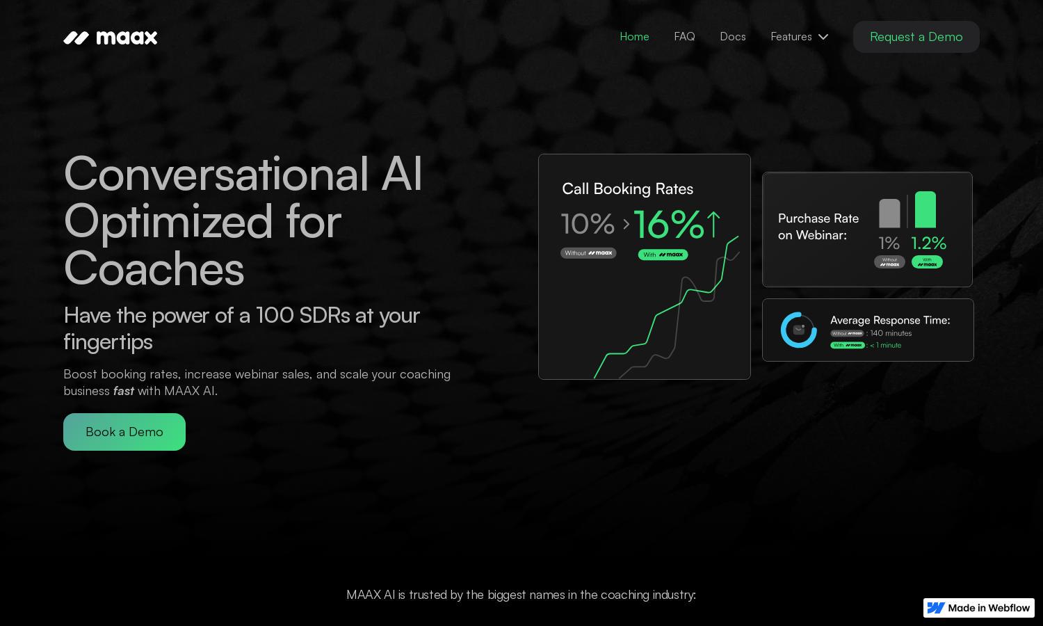 Maax.ai Website