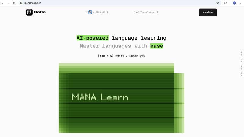 MANAMANA application interface and features