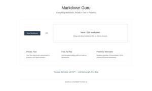 Markdown Guru Website