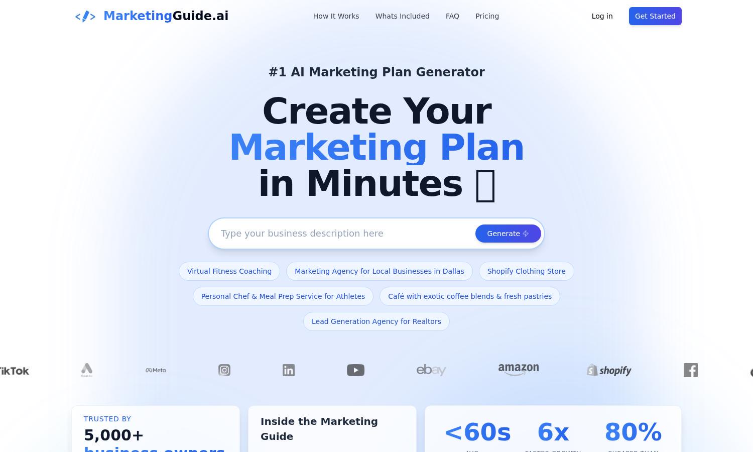 MarketingGuide AI Website