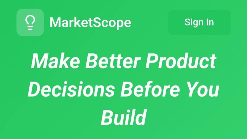 MarketScope application interface and features