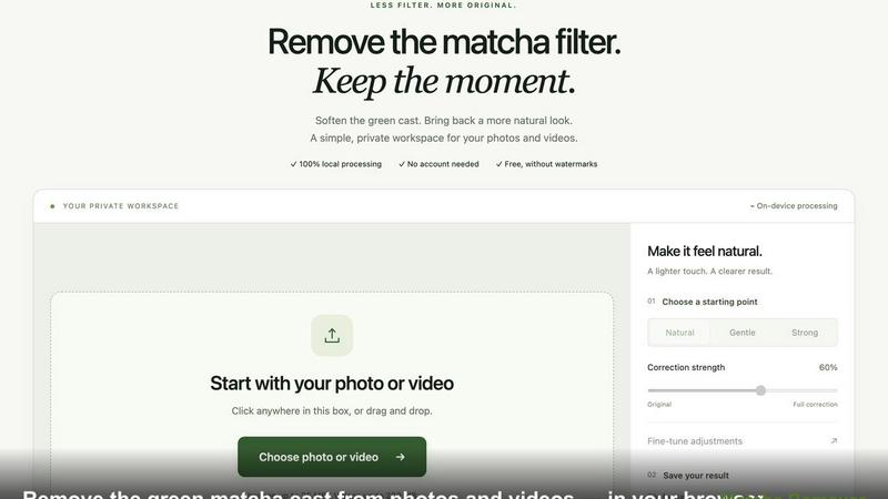 Matcha Remover screenshot
