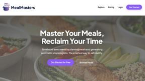 MealMasters - product for productivity