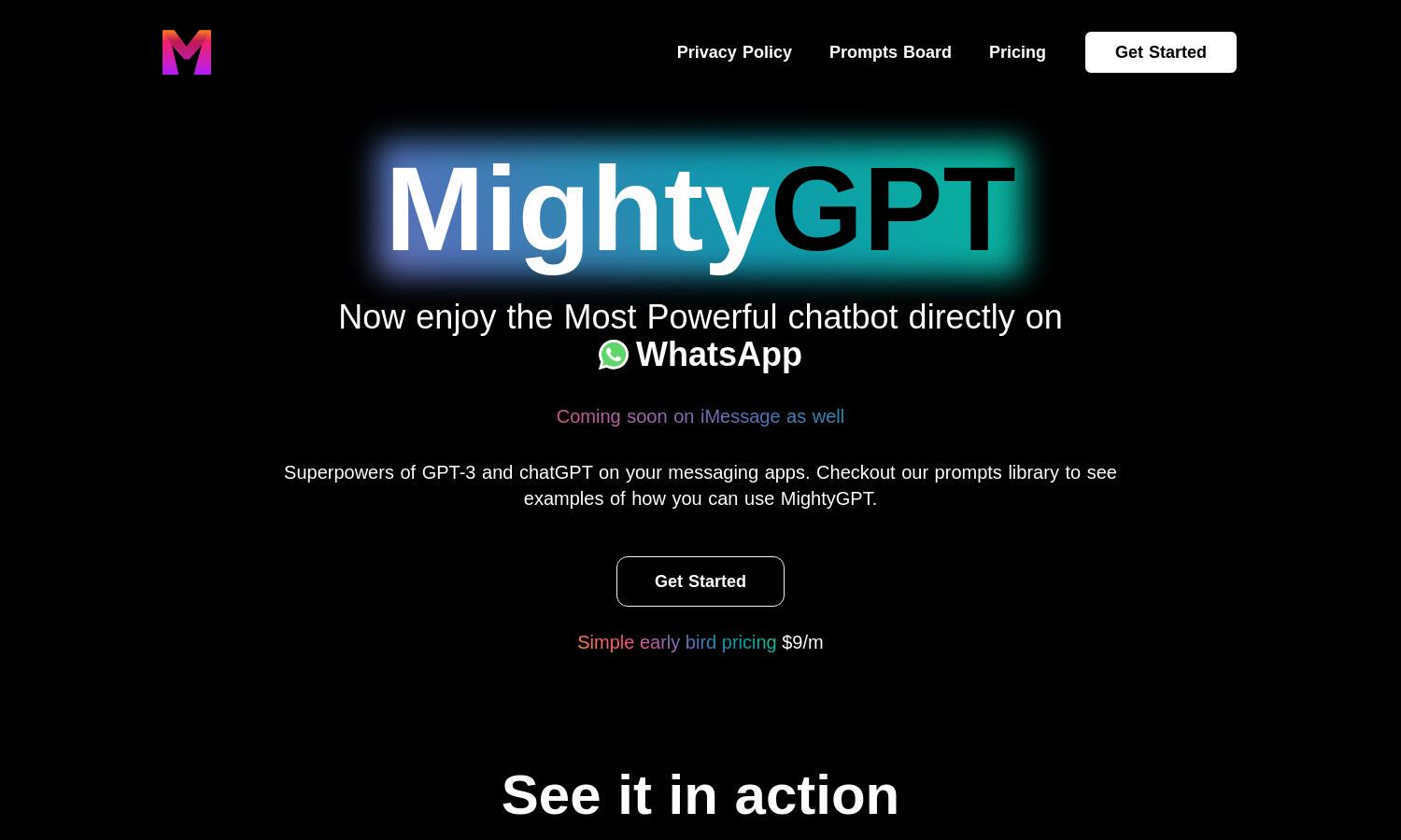 MightyGPT Website