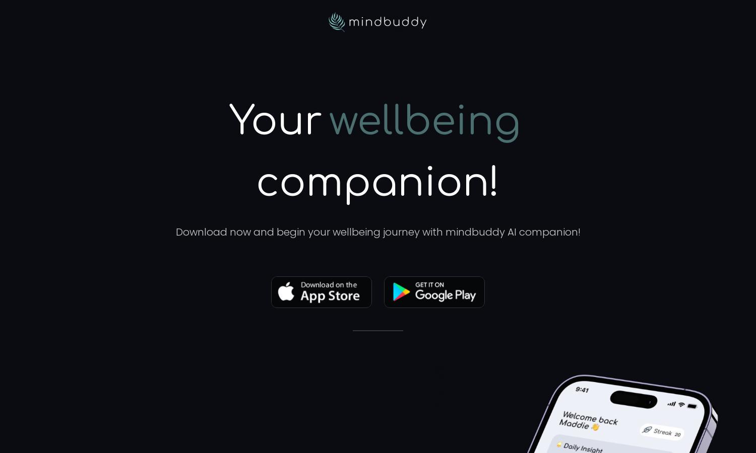 mindbuddy Website