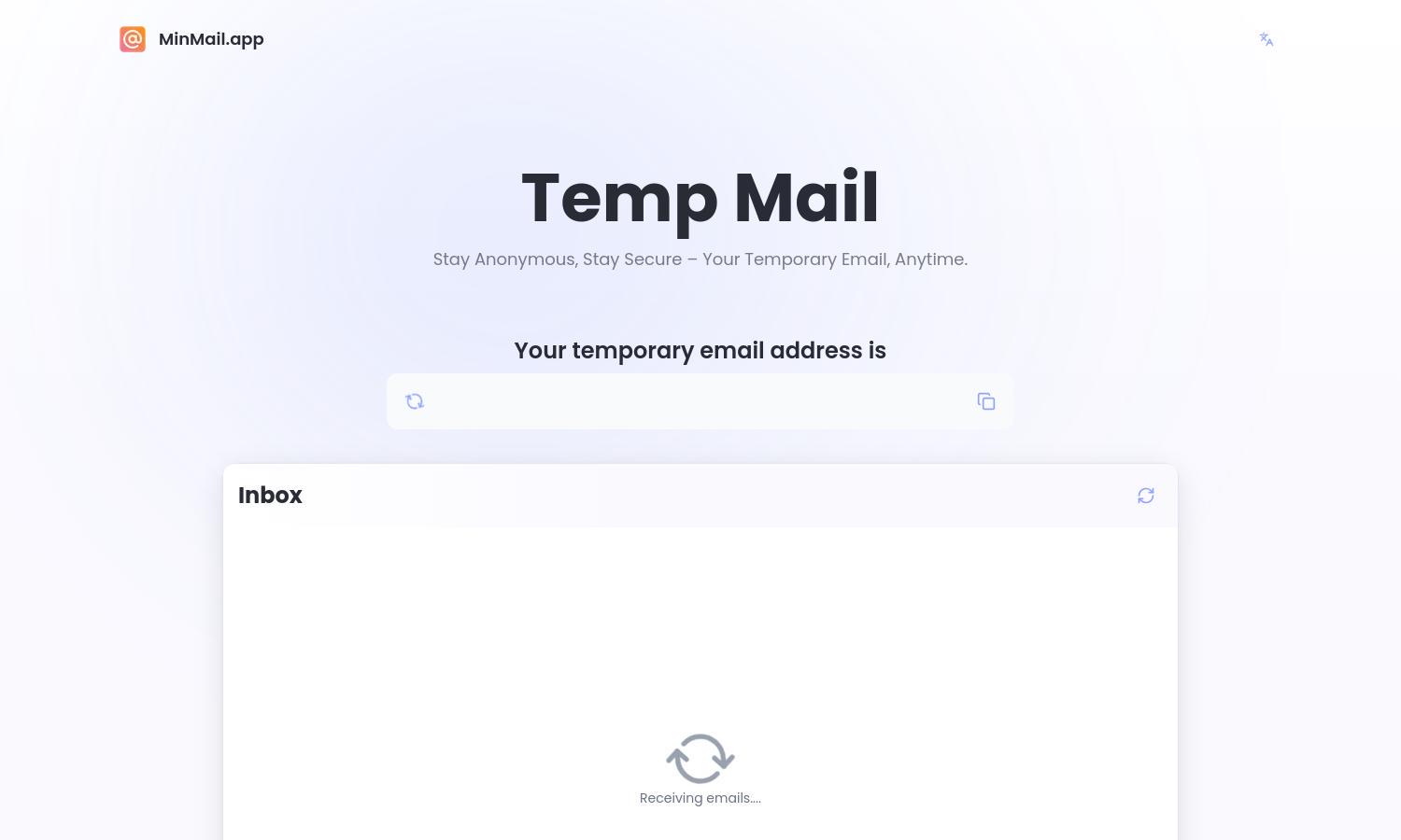 MinMail Website