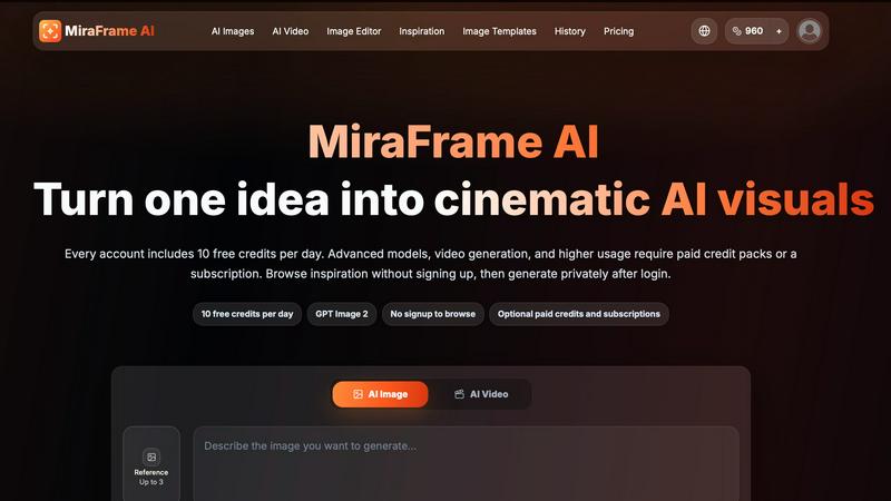 MiraFrameAI screenshot