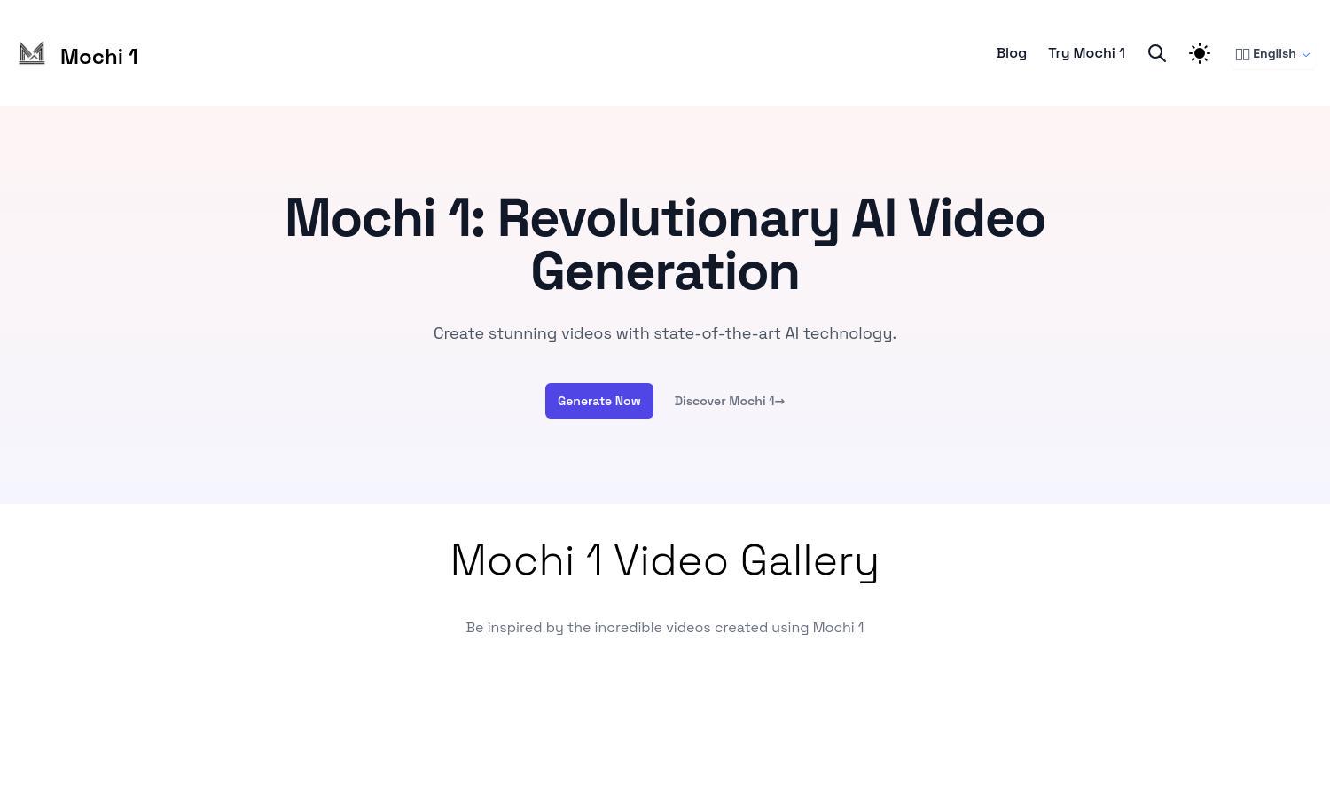 Mochi 1 Website