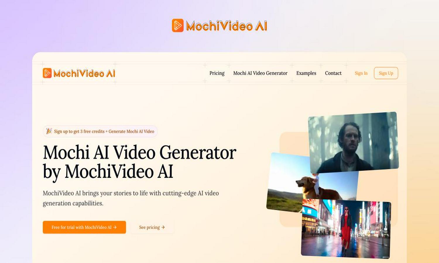 Mochi Video AI Website