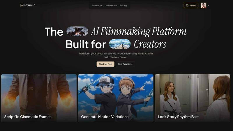 MStudio application interface and features