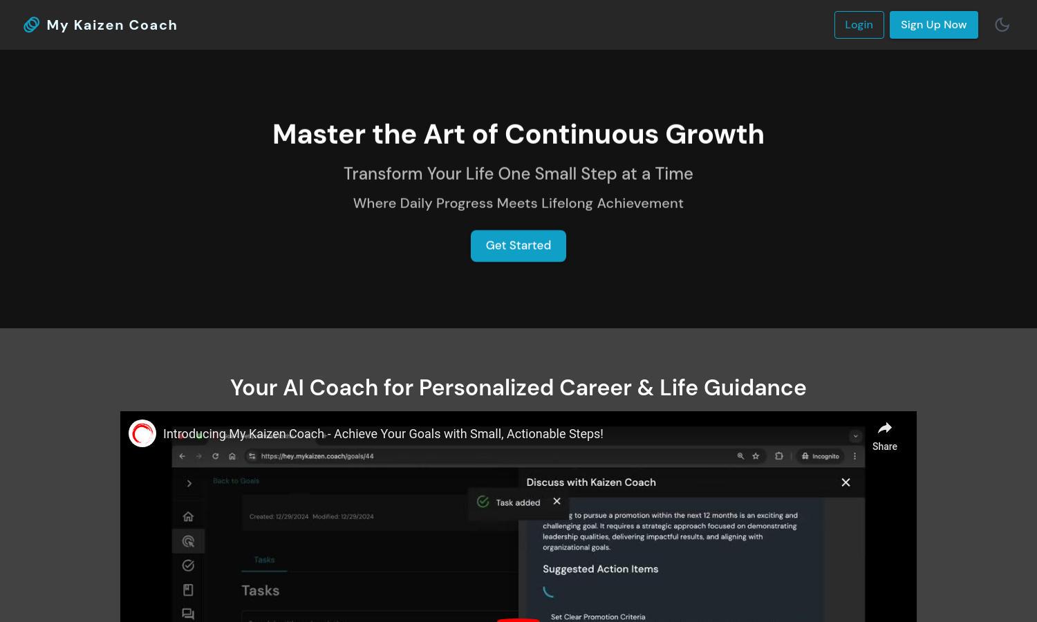 My Kaizen Coach Website