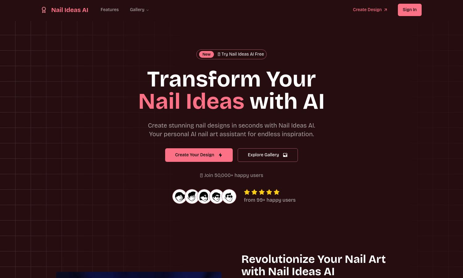 Nail Ideas AI Website