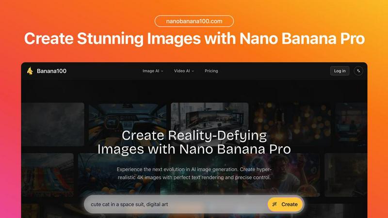 Banana100 application interface and features