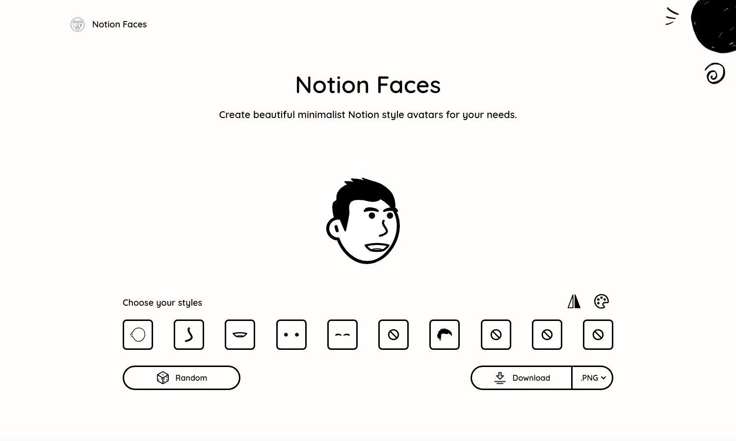 Notion Faces Website