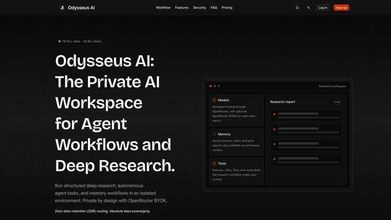 Odysseus AI screenshot