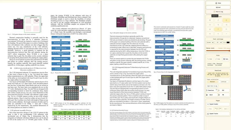 Online PDF Translator application interface and features