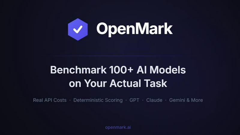 OpenMark AI screenshot