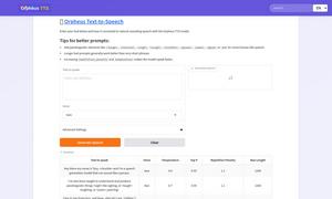 Orpheus TTS Website