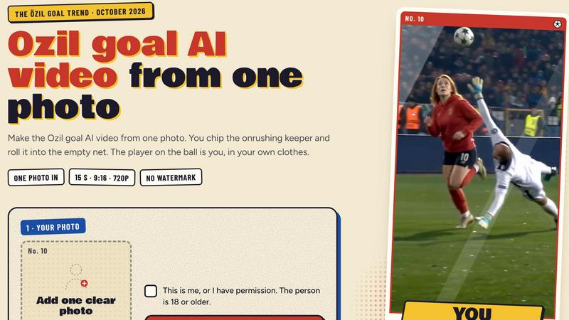 Ozil Goal AI screenshot