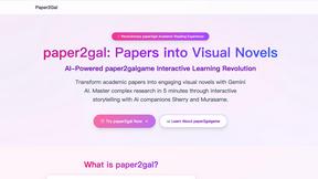 Paper2Gal - AI tool for productivity