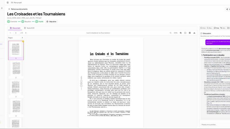Patrivox application interface and features