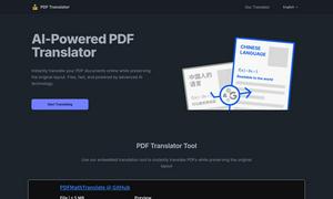 PDF Translator Online Website