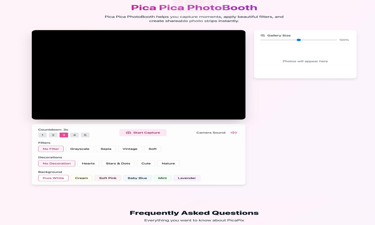 PicaPix Website