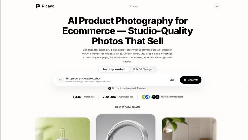 Picavo | AI Product Photography screenshot