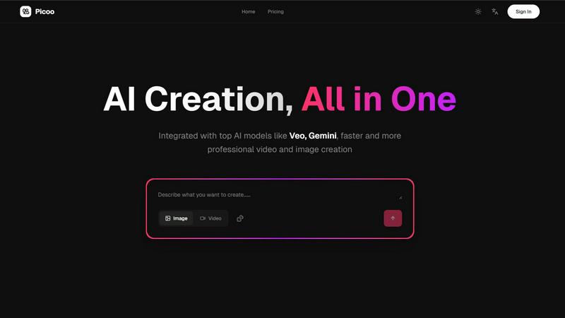 Picoo application interface and features