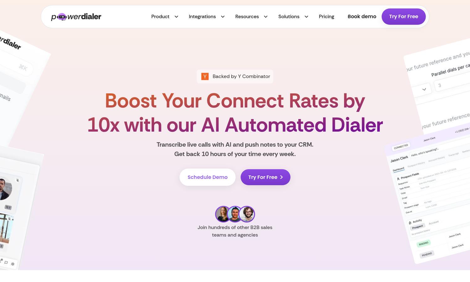 Power Dialer AI Website