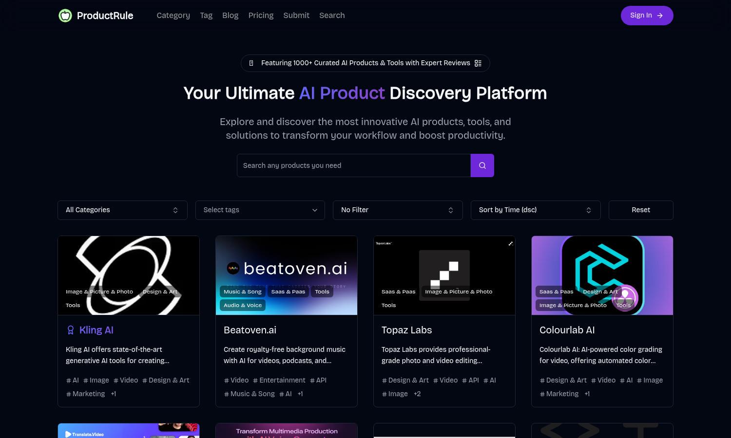 ProductRule Website