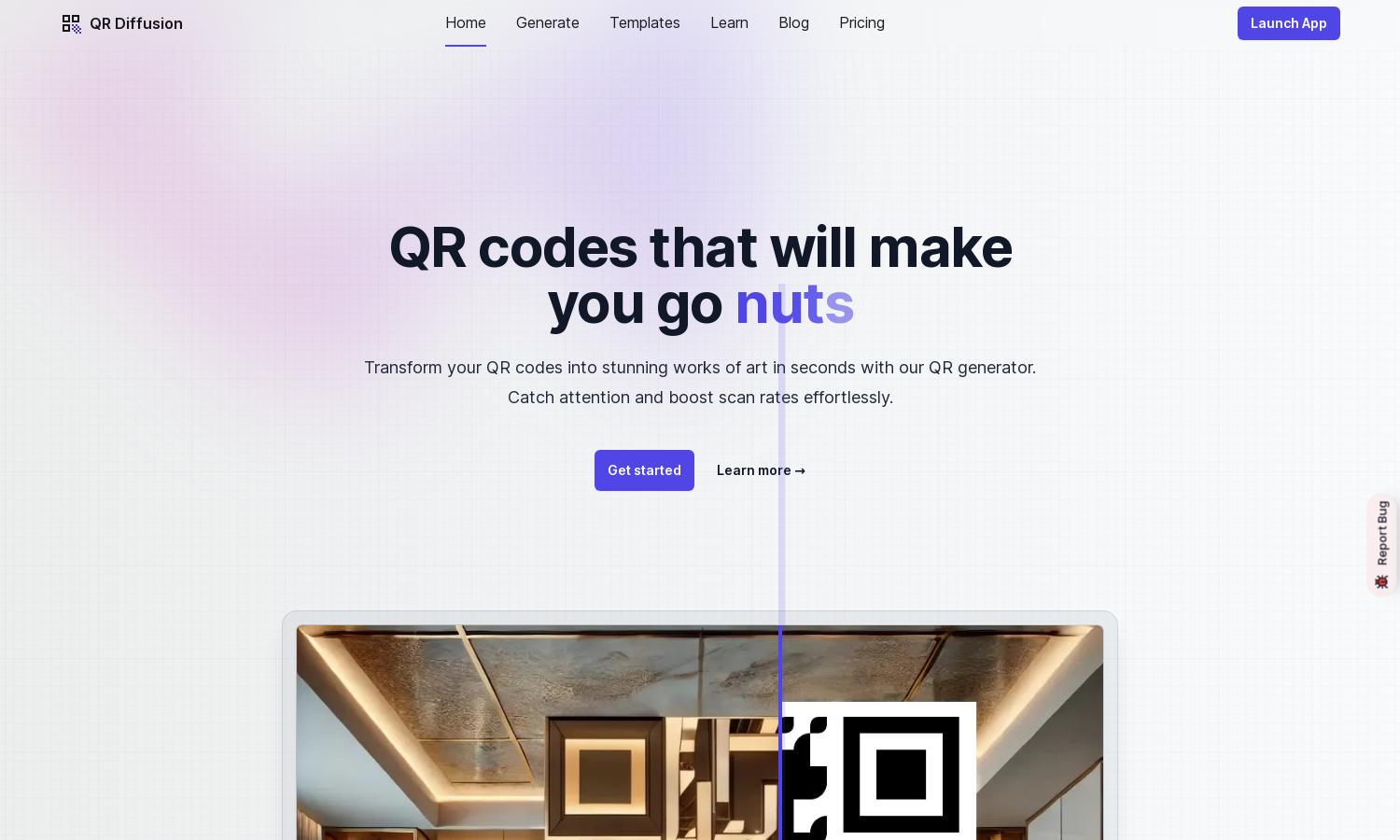 QR Diffusion Website