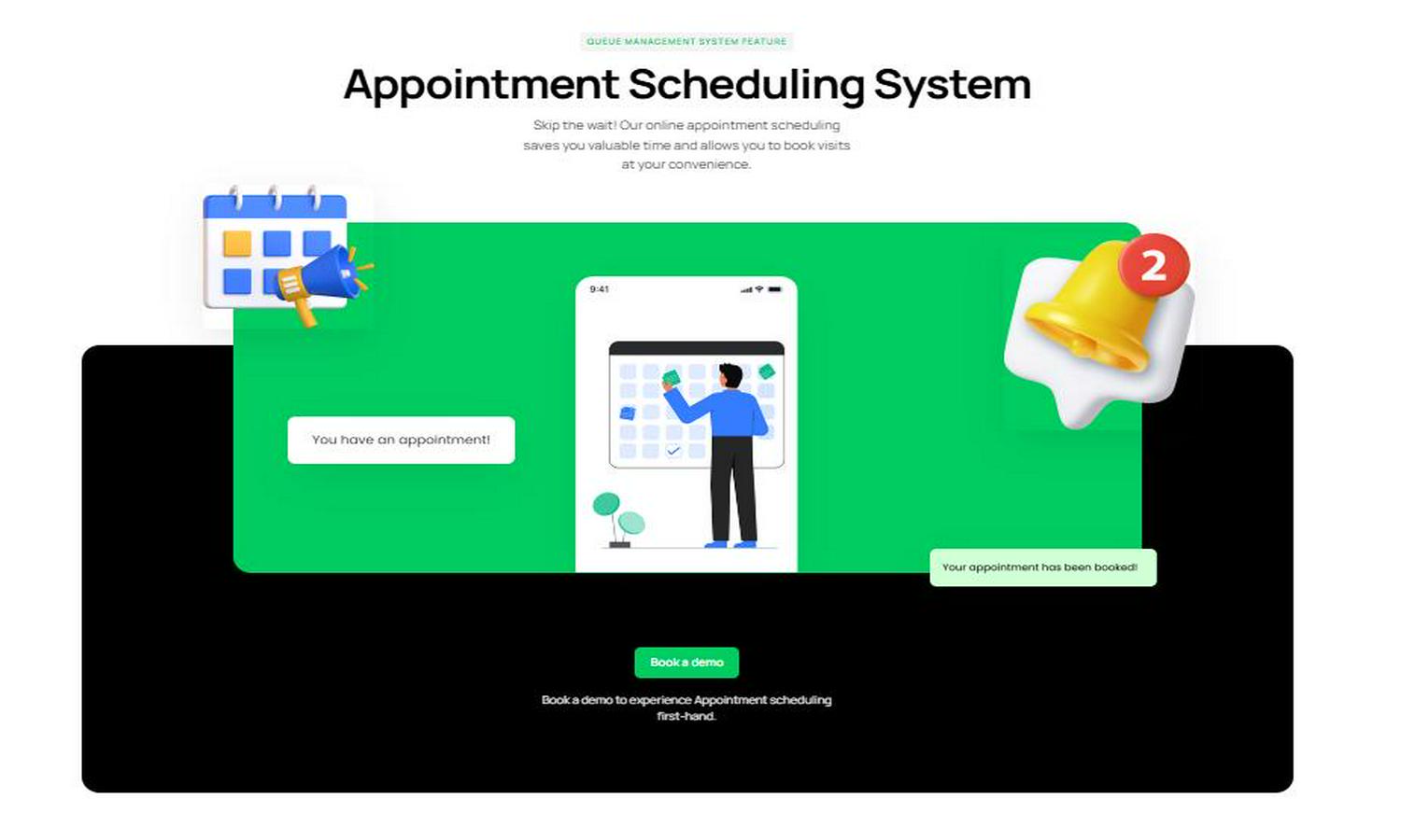 QueueHub Appointment Scheduling System Website