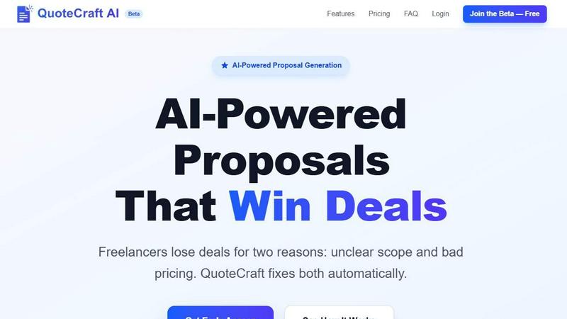 QuoteCraft AI screenshot