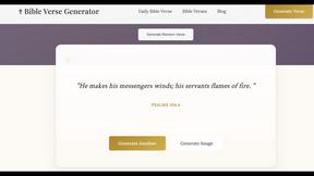 Random Bible Verse Generator - AI tool for productivity