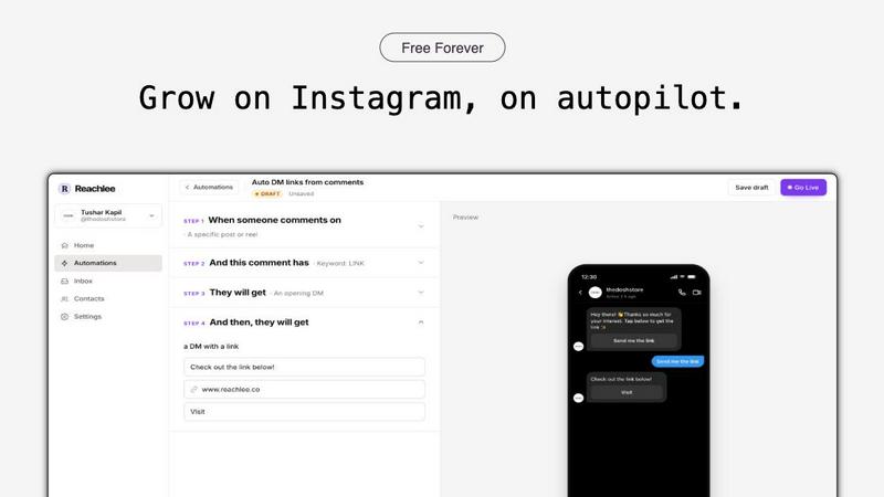 Reachlee screenshot