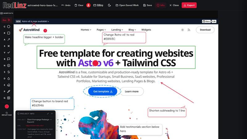 RedLinz screenshot